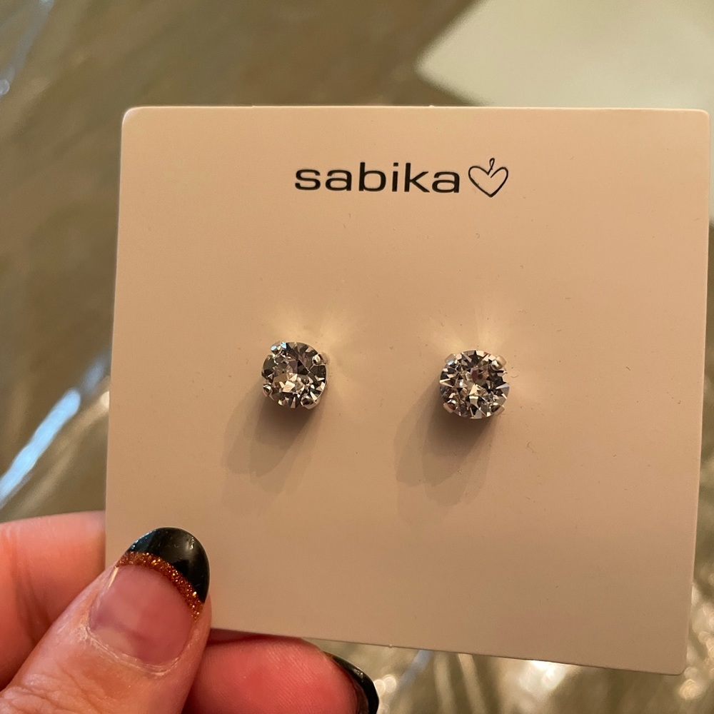 Brand new Sabika crystal stud earrings